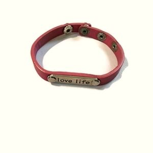 pink love life bracelet